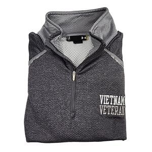 Under Armour Men's Large Loose Vietnam Veteran Gray Pullover Long Sleeve Shirt